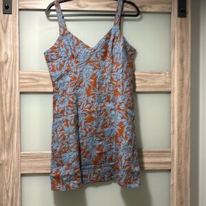 Madewell Sabrina Sweetheart Floral Mini Dress